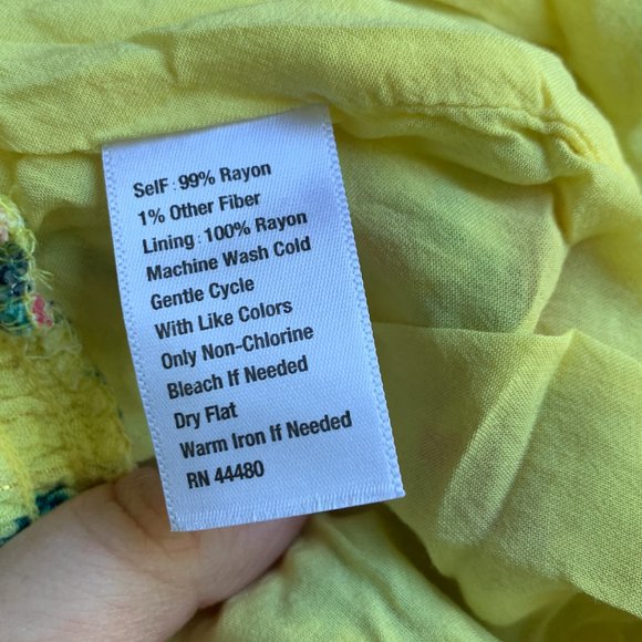 Wonderly Boho Yellow Floral Shorts - Picture 6 of 6